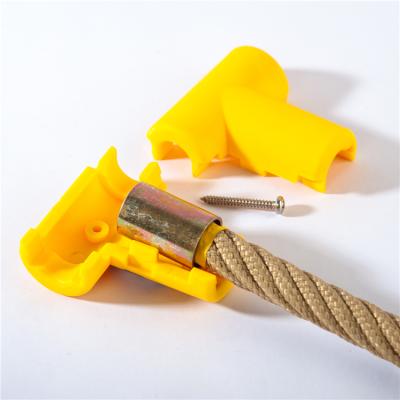 China Durable Rope Playground Climbing Plastic T-shape Cross Connector T Accessories For Net Plastics With Screws 16Mm 6*8+Fc PP Combination for sale