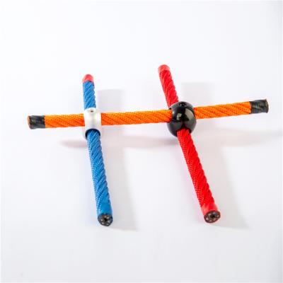 China Beautiful Playground Equipment 12Mm Rope Connector Clips 16Mm Climbing Aluminum Cross With Screws X-shape X Connectors Various Colors For for sale