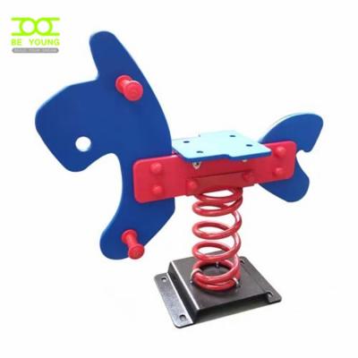 China Plastic Children's Playground Deer Elephant Figurine Children For Kids Sliding Outdoor Ride On Rocking Horse Plastic Spring Rider for sale