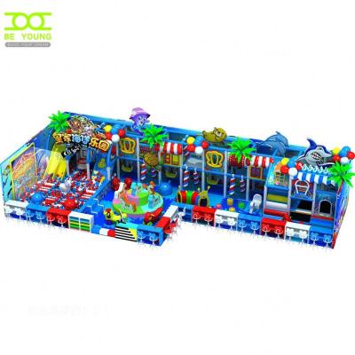 China Galvanized Steel Frame Covered With Soft PVC Foam Kids Slide Adventure Fun Soft Indoor Playground for sale