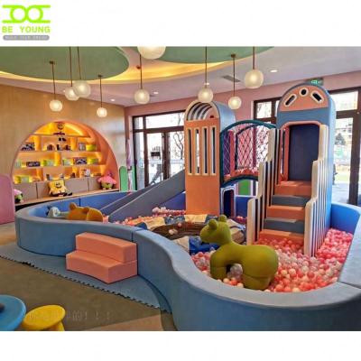 China 1 Set Professional Gymnasium Luxury Space Covered Galvanized Steel Frame PVC Foam Playground Layout Jungle Theme Soft Indoor Outdoor Street Kindergarten Soft Indoor Oriented There for sale