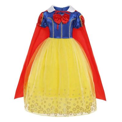 China Wholesale Girls Snow Dresses Girls Long Sleeve Elsa Elsa White Kids Dresses Fall/Winter Halloween Costumes for sale