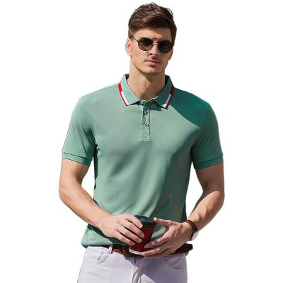 China High Quality Anti-wrinkle POLO Men's Casual Wear Spandex Polyester Embroidered Apparel Custom Fits Dry Golf Polo Shirt 2108-5 for sale