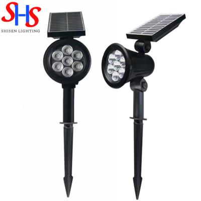 China Garden RGB Solar Garden Light 7W IP65 LED Waterproof Solar Garden Light for sale