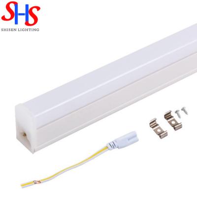 China Warehouse/residential/hotel/office t5 led tube light plastic integrated t5 led batten light 18W 15W 9w 4w led bulb for sale