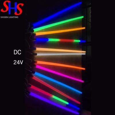 China Outdoor DC24V led tube light t8 pink purple yellow green blue yellow red IP65 t8 PC 4ft waterproof led tube light for sale