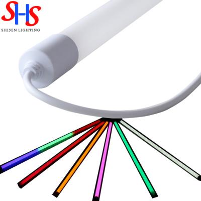 China Outdoor IP65 led tube light China 18W 4ft pink purple yellow red green blue rgb tube light suppliers for outdoor thailand for sale