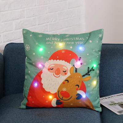 China PORTABLE Decorative Pillow Cover Colorful Led Lightweight Cushion Cover With Core For Sofa Home Decoration for sale