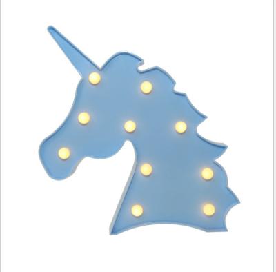 China Modern LED Unicorn Marquee Led Light Kids Party Supplies Unicorn Night Light Colorful For Home Decor for sale