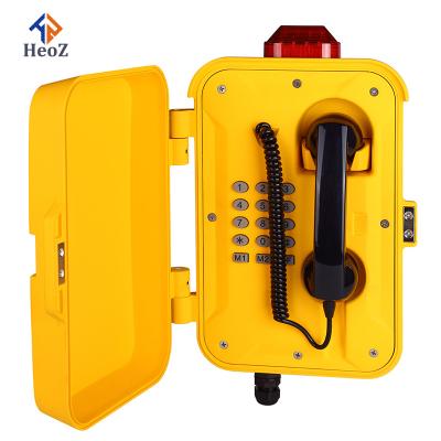 China HeoZ 2021 Waterproof New Weather Resistant Metros HeoZ 2021 Weather Resistant Telephones Tunnel Mine Marine Used Industrial Emergency Telephone for sale