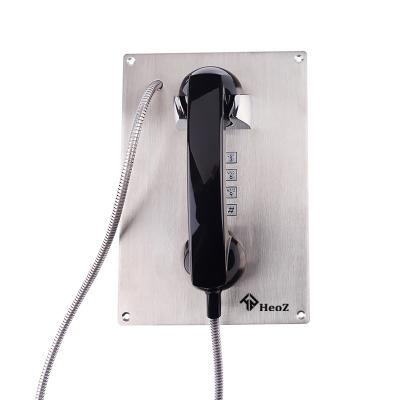 China Inmate Correctional Prison Inpatient Keypad Stainless Steel Institute Jail Public Telephone Network With Voice Control Button for sale