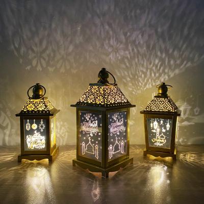 China Durable Cheap Muslin Eid Ramadan Decoration Lanterns Ornament Moroccan Lantern Metal Light for sale