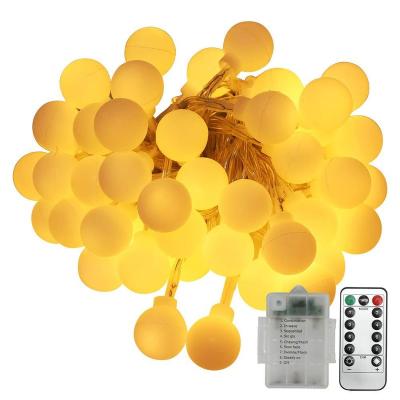 China 2020 Christmas Battery Ball Magic Light Wedding Led To String Holiday Light Lighting With 8 Modes Remote Control for sale