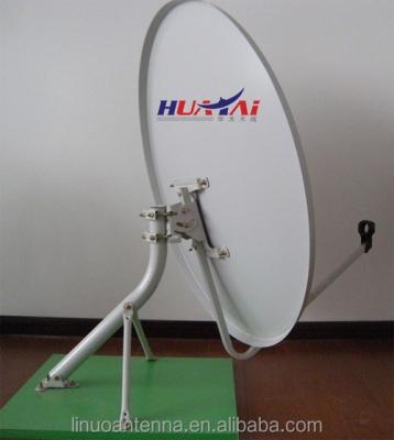 China Steel ku band 90cm satellite dish antenna / polar mount tv antenna made in china for sale