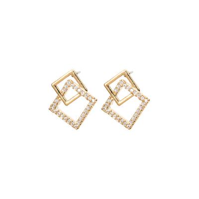 China Diamond Stitching Earrings simple and exquisite FASHIONABLE for sale