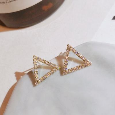 China Simple and Cool TRENDY Style Ladies Triangle Stud Earrings for sale