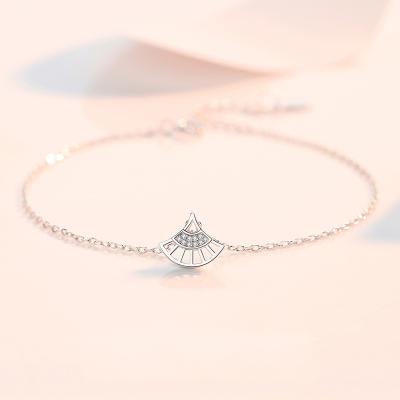 China New come FASHIONABLE S925 Sterling Silver Charming Fan Bracelet for woman for sale