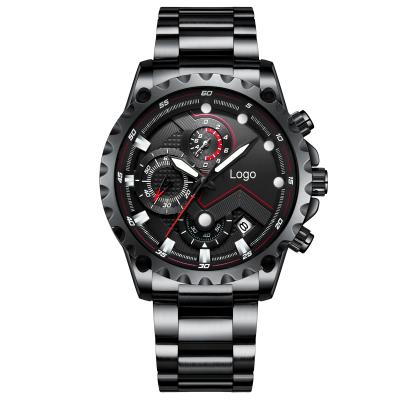 China High standard automatic cheap price fashion good color men's quartz watch waterproof stainless steel watch men for sale