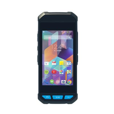 China Smallest 2d Android Barcode Scanner XT8980 Rugged Warehouse Handheld PDA With Sticker Printer for sale