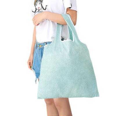 China Eco-Friendly Folding Shopping Bag Fashion Folding Shopping Bag Storage Handbag for sale