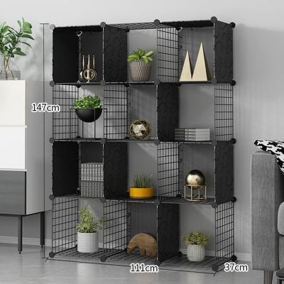 China New Modular Cubes Household Book Storage Shelf Organizer in Cube Organizer DIY Classic/Postmodern Cabinet Plastic Cabinet for sale