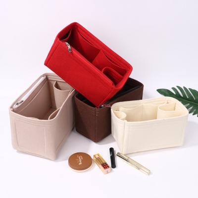 China Folding Felt Bag Travel Storage Bag Liner Bag Makeup Cosmetic Organizer for sale