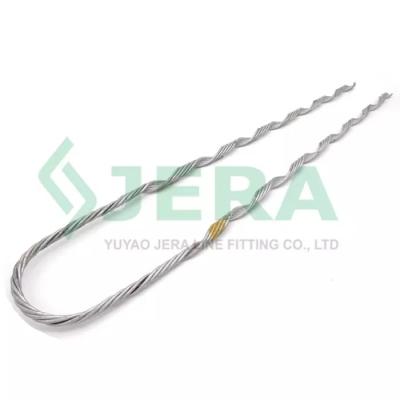 China FTTH type handle adss cable preformed dead end clamp for sale