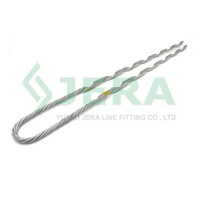 China Hot Dip Galvanized Steel Type Handle 1/7 Thread Helical Wire Dead End Clamp JS-10 for sale