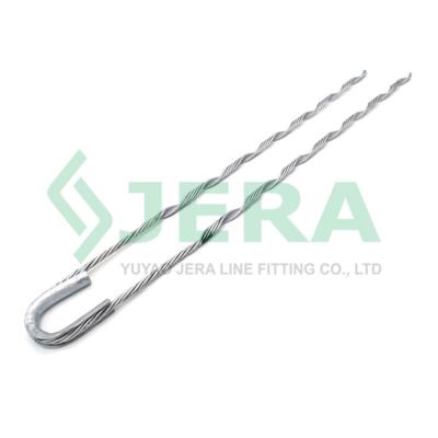 China Hot Dip Galvanized JS-22T Wire Steel Wire Type Handle Grip Dead End Clamp for sale