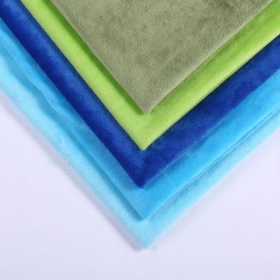 China Short Memory 1.5mm Plush 200gsm Cloth Super Soft Minky Cloth For Toys Cloth for sale