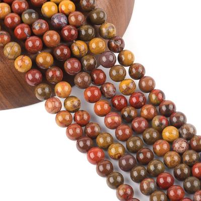 China DIY Jewelry Hand Making 100% Natural Stone Beads 15inch Natural Sun Stone Round Beads For DIY Jewelry Making for sale