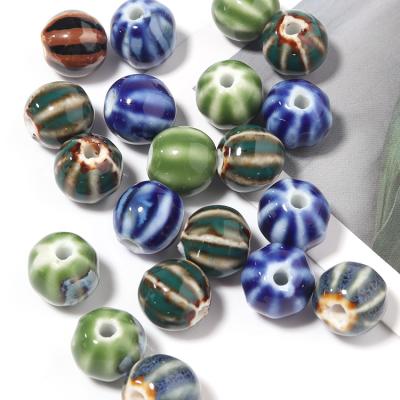 China DIY Pumpkin Ceramic Beads For Jewelry Making 2.3 Mm Beads Jewelry Accessories DIY Bracelet Components for sale