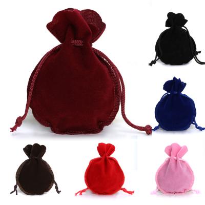 China 10pcs/bag Small Velvet Cord Cotton Gifts Bags Pouches 7*9cm Necklace Bracelet Jewelry Package for sale