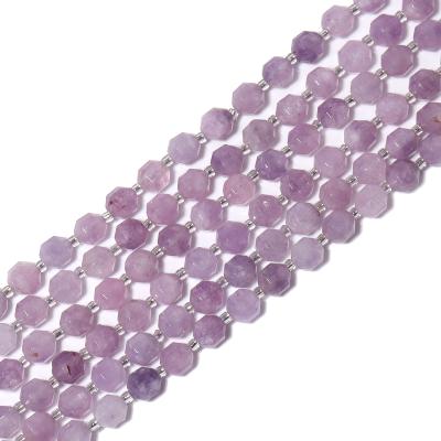 China Fashion CLASSIC Natural Stone Imitation Shallow Purple 30 Crystal Chain 38 45 Pcs Section Purple Amethyst Classic Beaded Necklace for sale