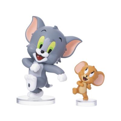 China Wholesale Cartoon Animal Doll PVC Handmade Cartoon Cat Resin Toys And Mouse Resin Toys Blind Boxes for sale