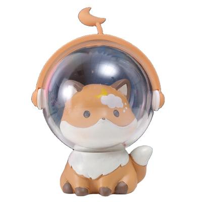 China Cute Artificial Space Cute Astronaut Figurine Decoration Anime Cartoon Cute Pet Toys Blind Box Gifts for sale