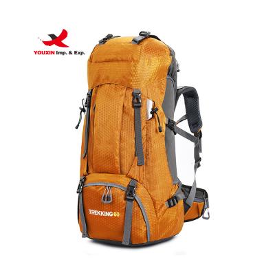 China 60L Travel Waterproof Outdoor Backpack Universal Mountaineering Camping Hiking Waterproof Rucksack Bag for sale