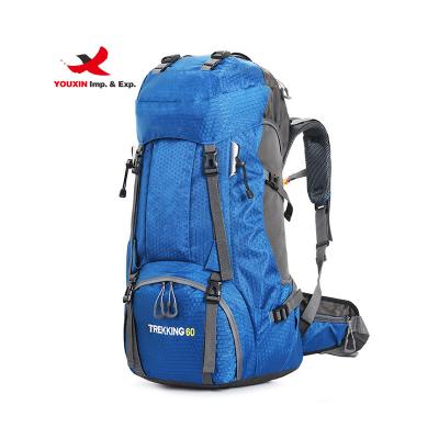 China Travel Waterproof Backpack Sports Large Capacity Mountaineering Camping Hiking Hiking Backpacks 60L for sale