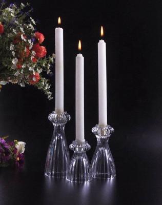 China Modern home decor glass candlestick, candle holder, decorative glass candle holder, party, log, christmas, valentine, festival for sale