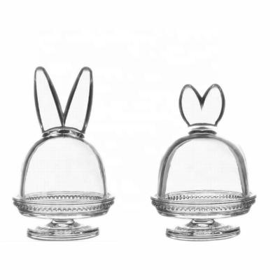 China Rabbit Ear Dome Cake Storage and Cake Dish Footed Rack for sale