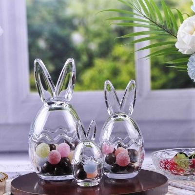 China Freshness Preservation Glass Tableware Glass Candy Jar Candy Container for sale