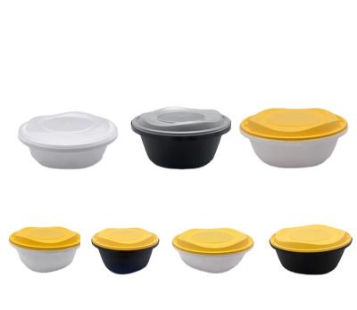 China High Temperature Resistance (-20~127'') Good Sealing Superior Quality PP Plastic Disposable Salad Bowl Food Container Takeout Bowl for sale