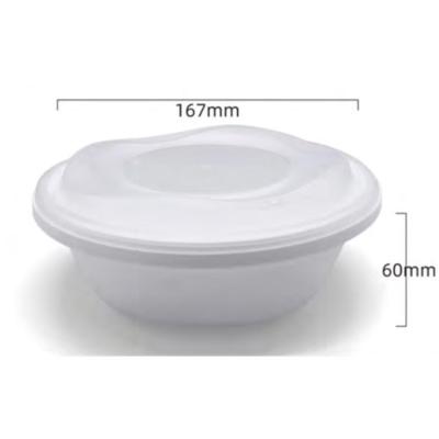 China High Temperature Resistance (-20~127'') Good Sealing Good Quality Disposable Biodegradable Plastic Food Containers Takeaway Salad Bowl for sale