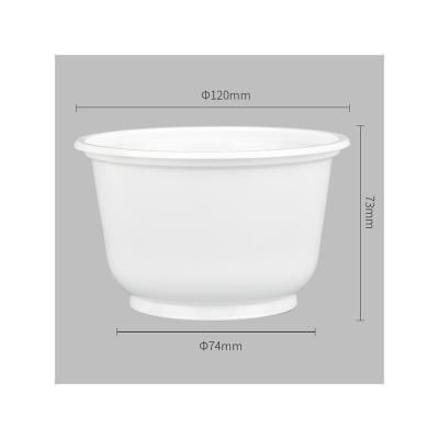 China Factory Price Disposable Food Container Simple Modern Food Bowl PP Plastic Bowl With Lid for sale