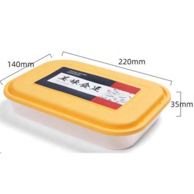 China Good Desgin Quality Credible Disposable Food Storage Container Bento Lunch Box Takeaway Microwave for sale