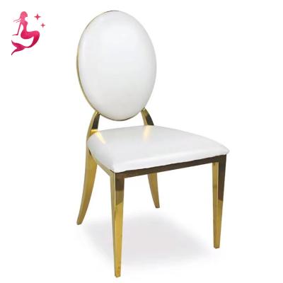 China Gold Frame Stackable Multicolor Stainless Steel Lightweight Luxury Chair For High End Star Hotel for sale