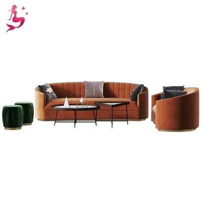 China Hot Sale Modular Sofa Set Living Room Furniture Factory Luxury Modern Comfortable Royal Velvet Sofa 3 2 1 Seaters Modular for sale