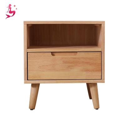 China Sturdy Wooden Solid And Anticorrosive Wooden Waterproof Cute Small Bedside Table for sale