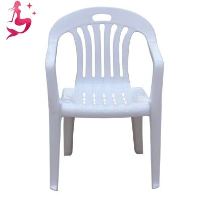 China Contemporary Cheap Price PP Resin Patio Garden Stackable Outdoor Banquet Furniture Plastic China Chair With Arms for sale