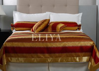 China Customized Bed Runner Full Size Hotel Bed Sheets / Luxury Bedding Sets Wholesale for sale